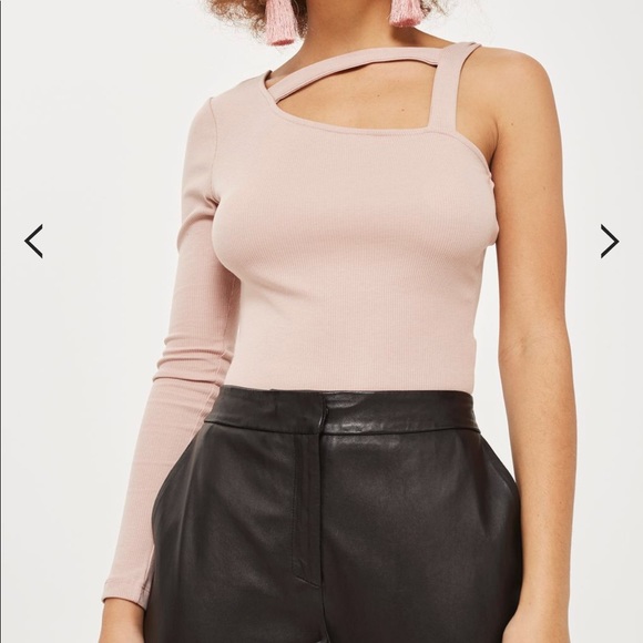 Top Shop one sleeve bodysuit - Picture 1 of 5